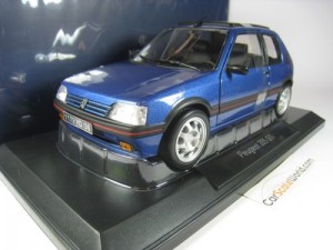 PEUGEOT 205 GTI 1.9 PHASE 2 1992 WITH WINDOW ROOF 1/18 NOREV (MIAMI BLUE)