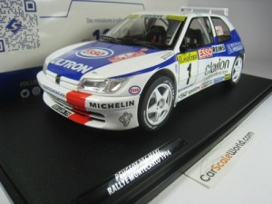 PEUGEOT 306 MAXI RALLY MONTE CARLO 1996 F. DELECOUR 1/18 SOLIDO