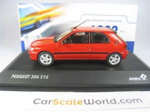 PEUGEOT 306 S16 1998 1/43 SOLIDO (VALLELUNGA RED)