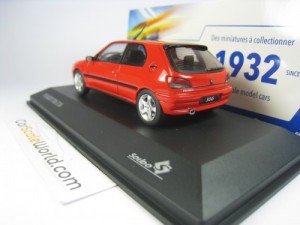 PEUGEOT 306 S16 1998 1/43 SOLIDO (VALLELUNGA RED)