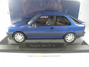 PEUGEOT 309 GTI 16 1991 PHASE II 1/18 NOREV (MIAMI BLUE)