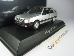 PEUGEOT 309 GTI 1987 WITH PTS DECO 1/43 NOREV (FUTURE GREY) 
