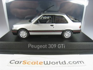 PEUGEOT 309 GTI 1987 WITH PTS DECO 1/43 NOREV (FUTURE GREY) 