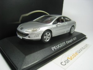 PEUGEOT 407 COUPE 1/43 NOREV (SILVER)