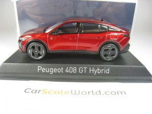PEUGEOT 408 GT HYBRID 2023 1/43 NOREV (ELIXIR RED)