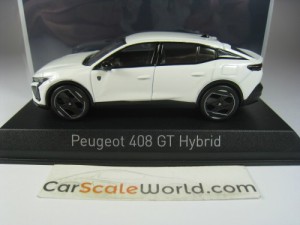 PEUGEOT 408 GT HYBRID 2023 1/43 NOREV (PEARL WHITE)