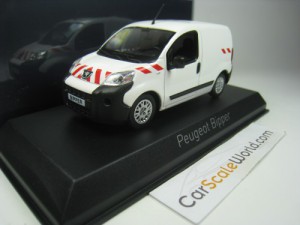 PEUGEOT BIPPER 2009 1/43 NOREV (WHITE WITH RED STR