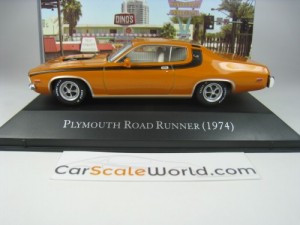 PLYMOUTH ROAD RUNNER 1974 1/43 IXO ALTAYA (ORANGE)