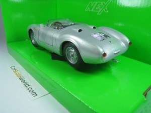 PORSCHE 550 SPYDER 1/24 WELLY (SILVER)