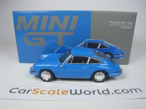 PORSCHE 901 (911) 1963 1/64 MINI GT (QUICK BLAU)