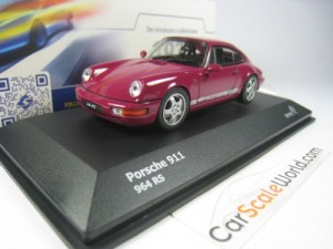PORSCHE 911 CARRERA RS (964) 1992 1/43 SOLIDO (RUBYSTONE RED)