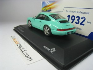 PORSCHE 911 CARRERA RS CLUBSPORT (964) 1992 1/43 SOLIDO (MINT GREEN)