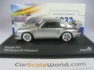 PORSCHE 911 CARRERA RS CLUBSPORT 1995 (993) 1/43 SOLIDO (POLAR SILVER)