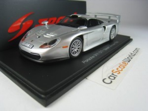 PORSCHE 911 GT1 STREET VERSION 1997 1/43 SPARK (SILVER METALLIC)