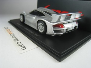 PORSCHE 911 GT1 STREET VERSION 1997 1/43 SPARK (SILVER METALLIC)