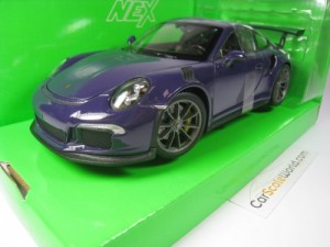 PORSCHE 911 GT3 RS (991) 1/24 WELLY (VIOLET)