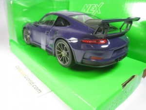 PORSCHE 911 GT3 RS (991) 1/24 WELLY (VIOLET)