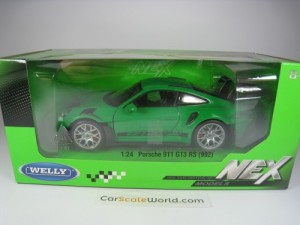 PORSCHE 911 GT3 RS (992) 1/24 WELLY (GREEN)