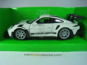 PORSCHE 911 GT3 RS (992) 1/24 WELLY (WHITE)