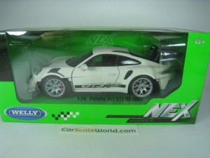 PORSCHE 911 GT3 RS (992) 1/24 WELLY (WHITE)