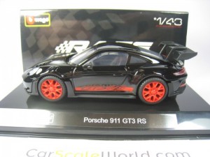 PORSCHE 911 GT3 RS (992) 1/43 BBURAGO (BLACK)