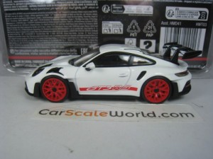 PORSCHE 911 GT3 RS (992) 2023 1/43 HOTWHEELS PREMIUM (WHITE/RED)