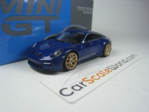 PORSCHE 911 GT3 TOURING (992) 1/64 MINI GT (GENTIAN BLUE)