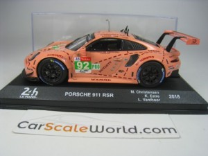 PORSCHE  911 RSR 24H LE MANS 2018 M. CHRISTENSEN- K. ESTRE - L. VANTHOOL 1/43 IXO 