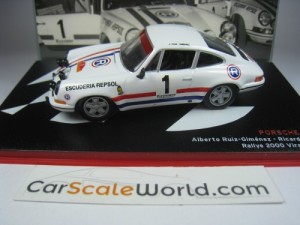 PORSCHE 911 S RALLYE 2000 VIRAJES 1970 A.R GIMENEZ 1/43 IXO ALTAYA