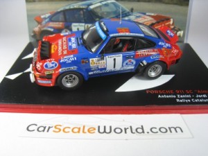 PORSCHE 911 SC ALMERAS RALLYE CATALUNYA 1980 ANTONIO ZANINI 1/43 IXO ALTAYA