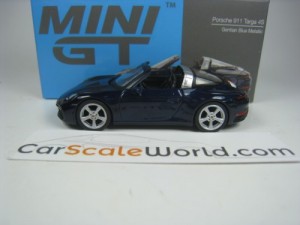 PORSCHE 911 TARGA 4S (992) 1/64 MINI GT (BLUE)