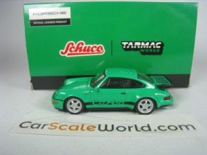 PORSCHE 911 TURBO (964) 1/64 SCHUCO TARMAC (GREEN)