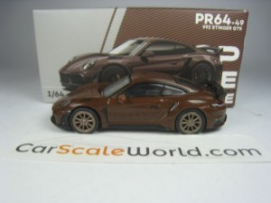 PORSCHE 992 STINGER GTR 1/64 POP RACE (BROWN CARBON)