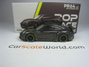 PORSCHE 992 STINGER GTR 1/64 POP RACE (CARBON)