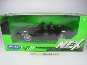 PORSCHE BOXSTER S 1/24 WELLY (BLACK)