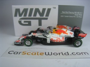 RED BULL RACING RB16B 2021 TURKISH GP SERGIO PEREZ 1/64 MINI GT