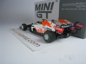 RED BULL RACING RB16B 2021 TURKISH GP SERGIO PEREZ 1/64 MINI GT