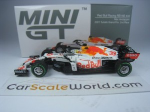 RED BULL RACING RB16B 2021 TURKISH GP MAX VERSTAPPEN 1/64 MINI GT