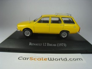 RENAULT 12 BREAK 1973 1/43 IXO SALVAT (YELLOW) WITH BLISTER