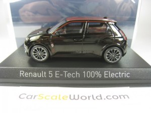 RENAULT 5 E-TECH 100% ELECTRIC 2025 1/43 NOREV (BLACK/RED DECO)