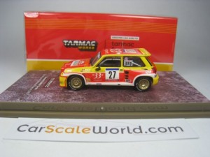 RENAULT 5 MAXI TURBO RALLYE TOUR DE CORSE 1985 #27 D. AURIOL 1/64 TARMAC