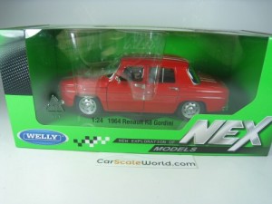 RENAULT 8 GORDINI 1964 1/24 WELLY (RED)