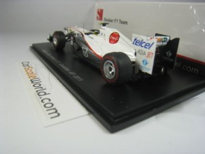 SAUBER C30 FERRARI #1 CANADIAN GP 2011 PEDRO DE LA ROSA 1/43 SPARK