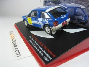 SEAT IBIZA BIMOTOR PROTO RALLYE TIERRA DE AVILA 1987 J.M SERVIA 1/43 IXO ALTAYA