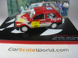 SEAT MARBELLA PROTO RALLY TIERRA DE AVILES 1988 A. RIUS 1/43 IXO ALTAYA