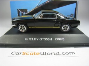 SHELBY GT 350H 1966 1/43 IXO ALTAYA (BLACK/GOLD STRIPES)