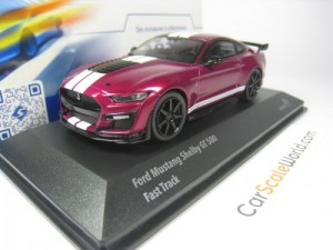 SHELBY GT 500 FAST TRACK 2020 1/43 SOLIDO (CANDY PURPLE/WHITE STRIPES)