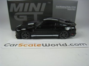 SHELBY GT500 (RHD) 1/64 MINI GT (SHADOW BLACK)