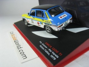 SIMCA 1200 TI RALLYE FALLAS 1979 PIO ALFONSO 1/43 IXO ALTAYA