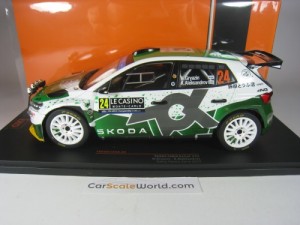 SKODA FABIA RALLY2 #24 RALLYE MONTE CARLO 2023 N. GRYAZIN  1/18 IXO